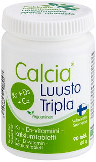 Calcia Luusto Tripla 90 tablettia purkissa