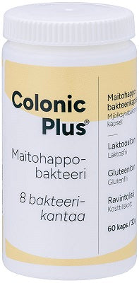 Colonic Plus Maitohappobakteeri 60 kapselia purkissa