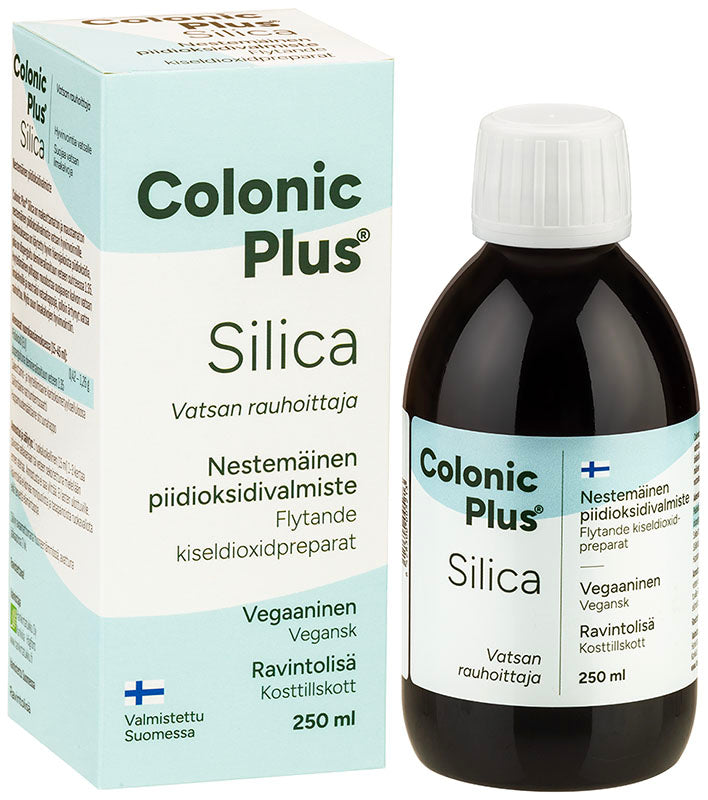 Colonic Plus Silica 250 ml muovipullo kotelossa