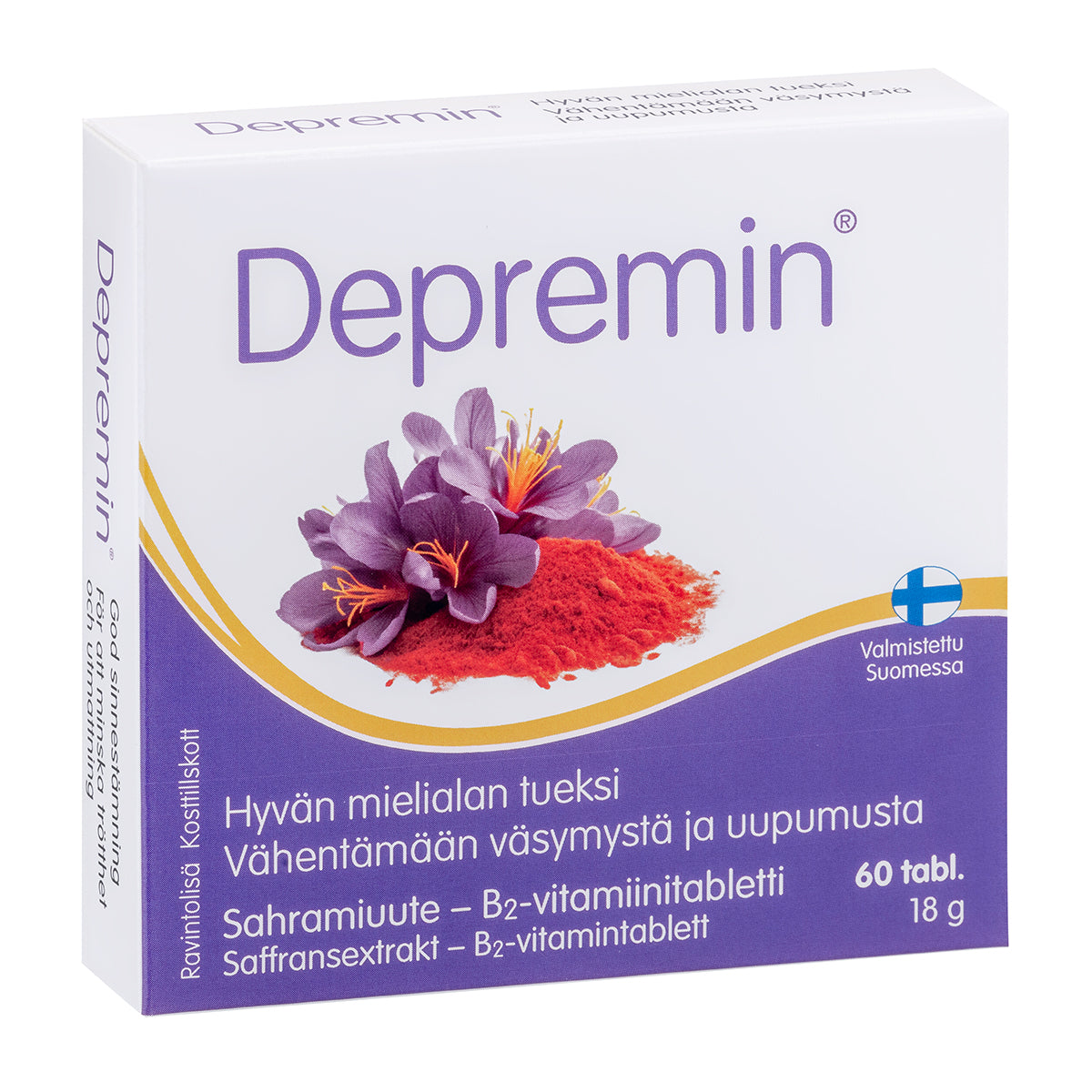 Depremin 60 tablettia kotelossa