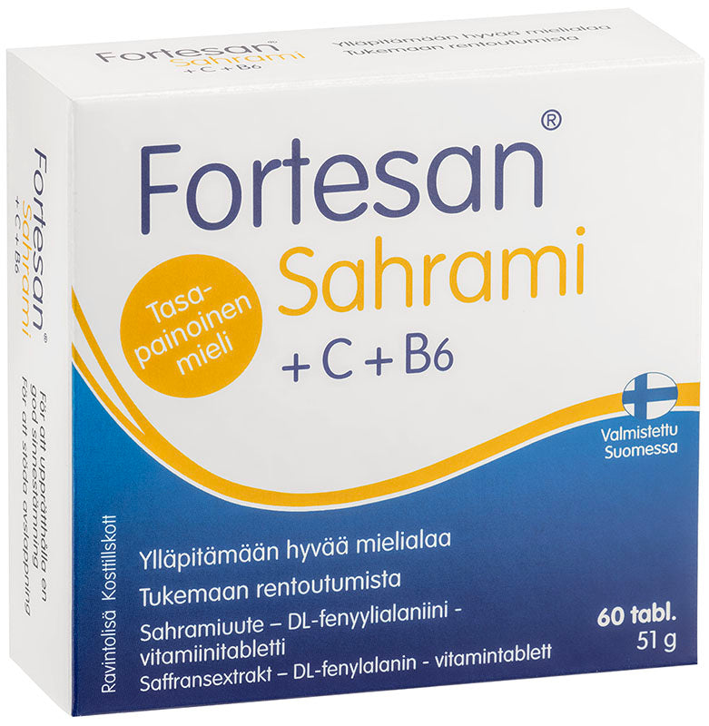 Fortesan Sahrami + C + B6 60 tablettia kotelossa