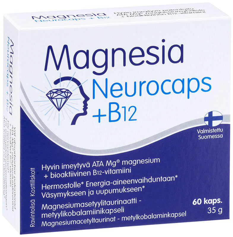 Magnesia Neurocaps +B12 60 kapselia kotelossa