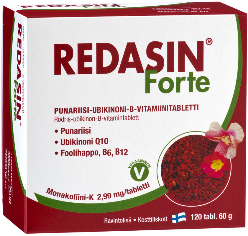 Redasin Forte 120 tablettia kotelossa