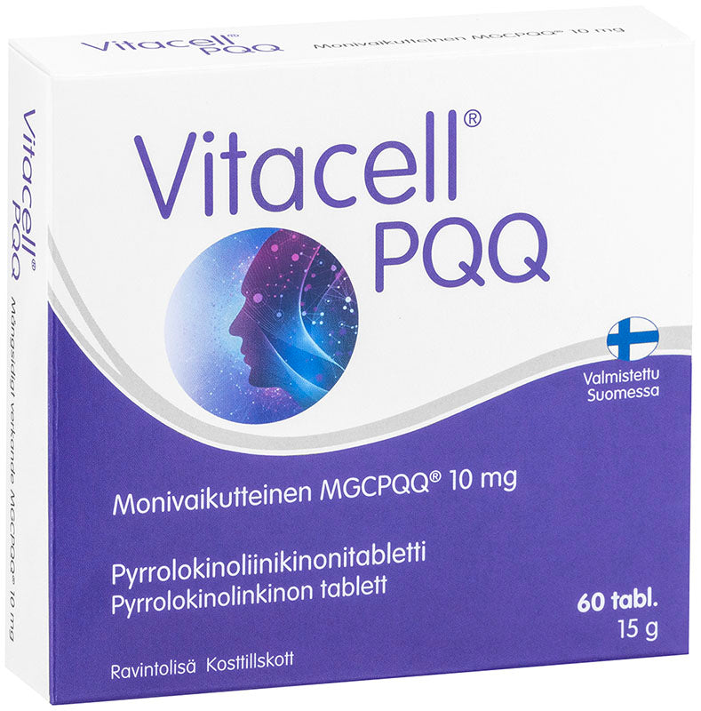 Vitacell PQQ 60 tablettia koteloa