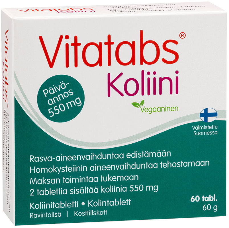 Vitatabs Koliini 60 tablettia kotelossa