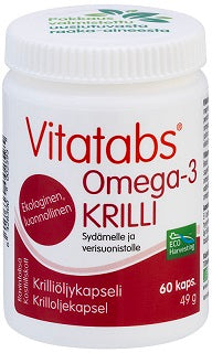 Vitatabs Omega-3 Krilli 60 kapselia purkissa