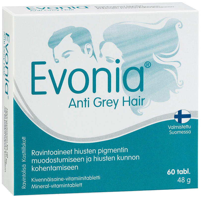 Evonia Anti Grey Hair 60 tablettia kotelossa