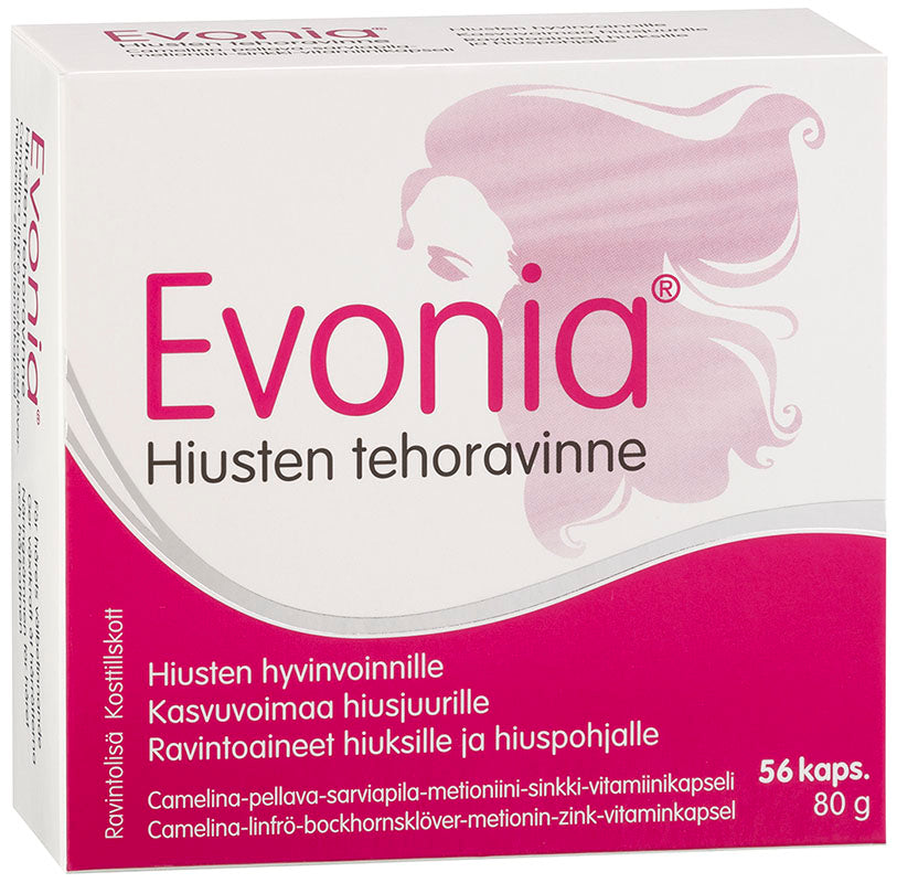 Evonia Hiusten tehoravinne 56 kapselia