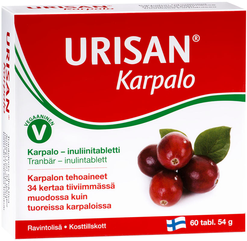 Urisan Karpalo 60 tablettia kotelossa
