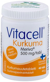 Vitacell Kurkuma 40 tablettia purkissa