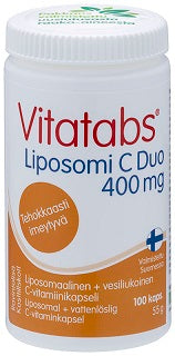 Vitatabs Lipoomi C Duo 400 mg 100 kapselia purkissa