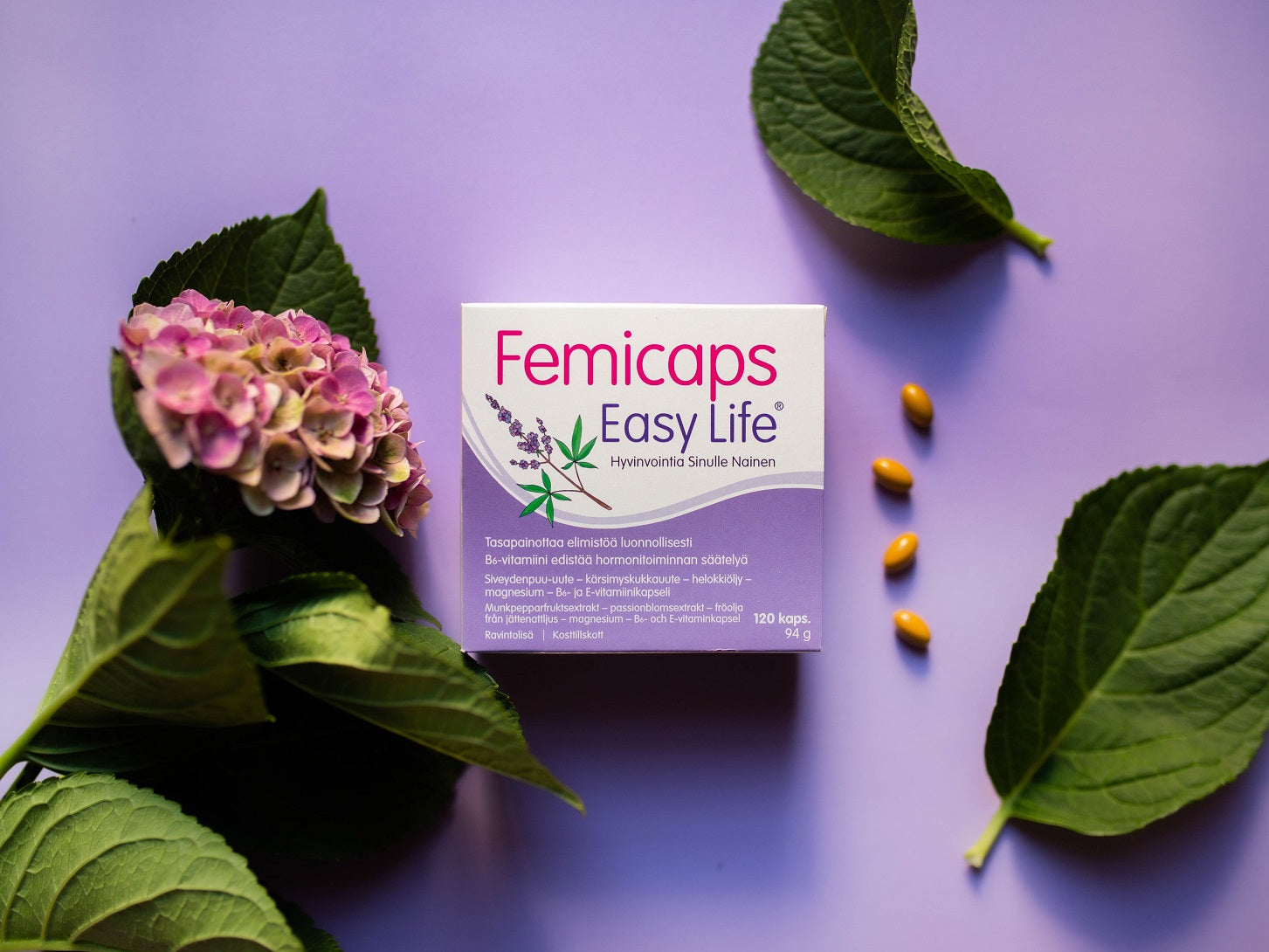 Hormonitoiminnalle – Elimistöä luonnollisesti tasapainottava Femicaps Easy Life