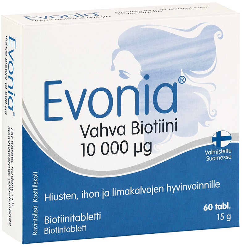 Evonia® Vahva Biotiini 10 000 µg 60 tabl.