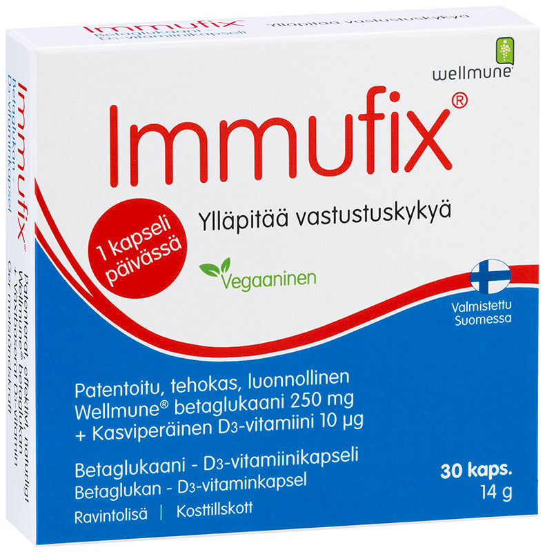 Immufix 30 kapselia kotelossa